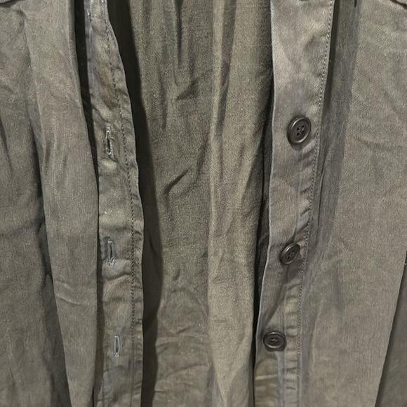 Green Button-Up Shirt Dress size medium - Picture 5 of 8